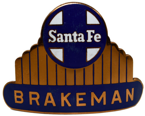 SANTA FE BRAKEMAN BADGE  
