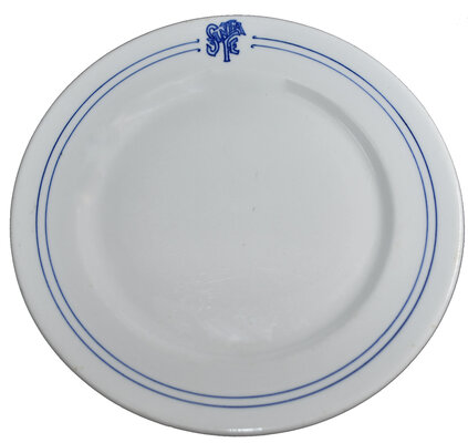AT&SF BLEEDING BLUE PLATE  
