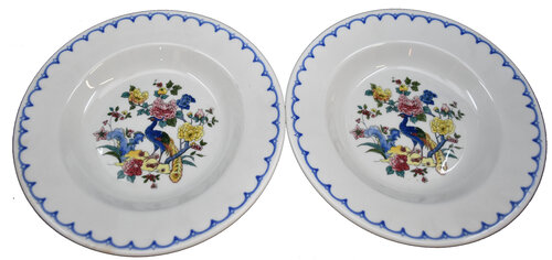 CMSTP&P PEACOCK SOUP PLATES  

