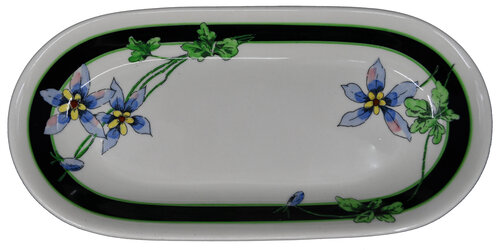 UP COLUMBINE CELERY DISH  
