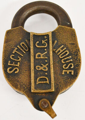 D&RG SECTION HOUSE LOCK  
