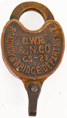 OWR&N CO CS -23 ROADWAY & BRIDGE DEPARTMENT LOCK  
