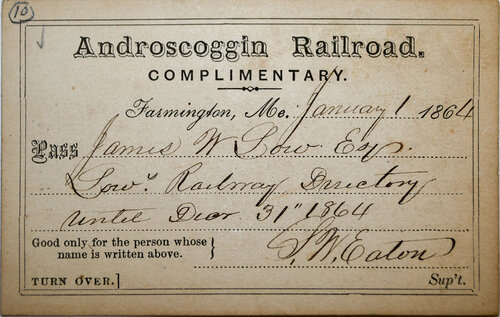 ANDROSCOGGIN RAILROAD PASS  

