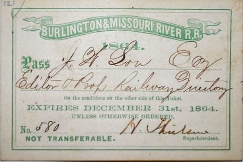 BURLINGTON & MISSOURI RIVER RR PASS

