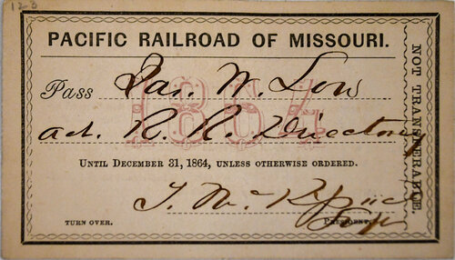 PACIFIC RAILROAD OF MISSOURI PASS  
