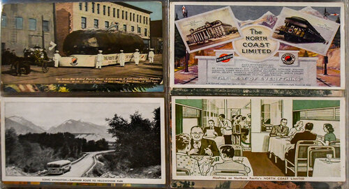 NORTHERN PACIFIC POSTCARD BINDER  
