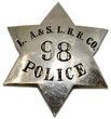 View lot 36 LA&SL RR CO POLICE BADGE
