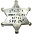 View lot 43 ROCK ISLAND LINES SPECIAL OFFICER BADGE
