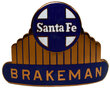 View lot 47 SANTA FE BRAKEMAN BADGE