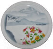 GN MOUNTAINS & FLOWERS STORY PLATE  