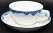 UP HARRIMAN BLUE CUP & SAUCER  
