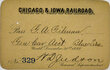 CHICAGO & IOWA RAILROAD PASS  