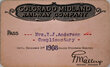 COLORADO MIDLAND RAILWAY CO PASS  
