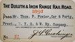 DULUTH & IRON RANGE RAILROAD PASS  
