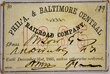 PHIL'A & BALTIMORE CENTRAL RAILROAD COMPANY PASS  
