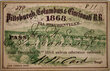 PITTSBURGH COLUMBUS & CINCINNATI RR PASS  

