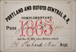 PORTLAND & OXFORD CENTRAL RR PASS  
