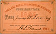 PORTLAND & OXFORD CENTRAL RAILROAD PASS  
