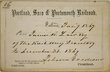 PORTLAND SACO & PORTSMOUTH RAILROAD PASS  
