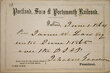 PORTLAND SACO & PORTSMOUTH RAILROAD PASS  
