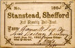 STANSTEAD SHEFFORD & CHAMBLY RAILROAD PASS  