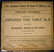 ATCHISON TOPEKA & SANTA FE TIMETABLES  
