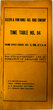 DULUTH & IRON RANGE RR TIME TABLE  
