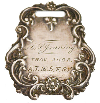 AT&SF RY WATCH FOB