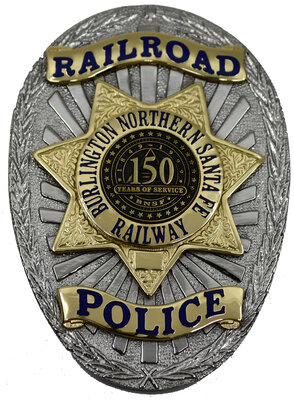 BURLINGTON NORTHERN SANTA FE RAILWAY BADGE