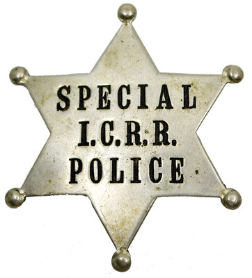 ICRR SPECIAL POLICE BADGE