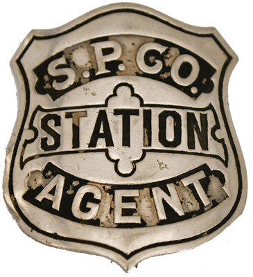 SP CO STATION AGENT BADGE