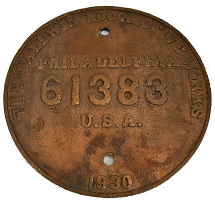 SOUTHERN PACIFIC BUILDERS PLATE