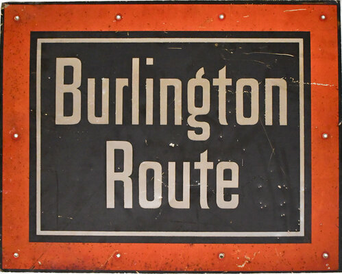 BURLINGTON ROUTE SIGN