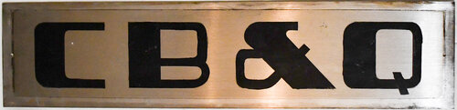 CB&Q SIGN