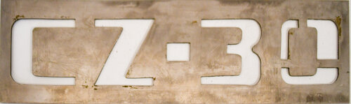 CZ CAR ID PLATE