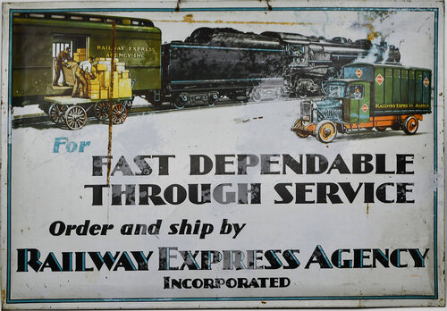 RAILWAY EXPRESS AGENCY SIGN