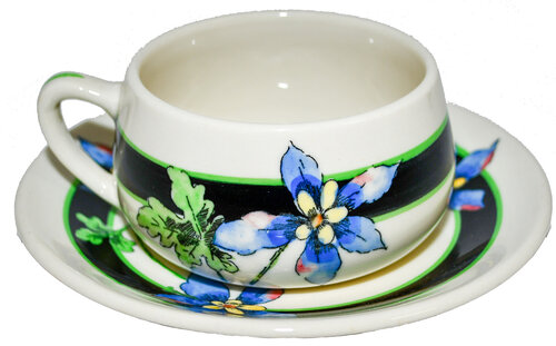 UP COLUMBINE CUP & SAUCER