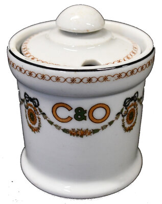 C&O CHARLOTTESVILLE MUSTARD POT