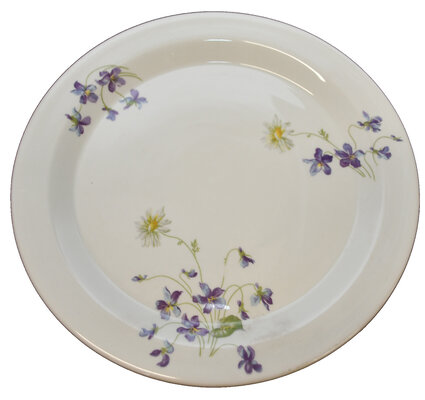 CB&Q VIOLETS & DAISES PLATE