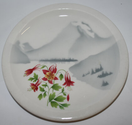 GN MOUNTAINS & FLOWERS PLATE