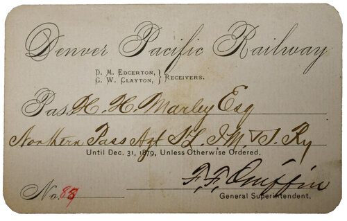 DENVER PACIFIC RAILWAY PASS