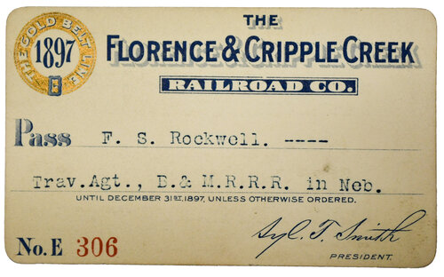 FLORENCE & CRIPPLE CREEK RAILROAD CO. PASS
