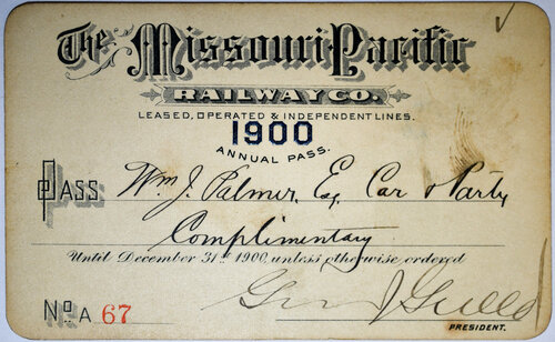 MISSOURI PACIFIC RAILWAY CO PASS
