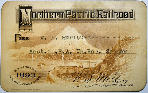 NORTHERN PACIFIC RAILROAD PASS