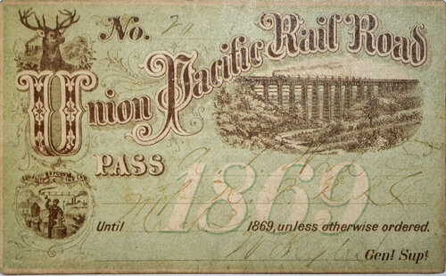 UNION PACIFIC RAILROAD PASS