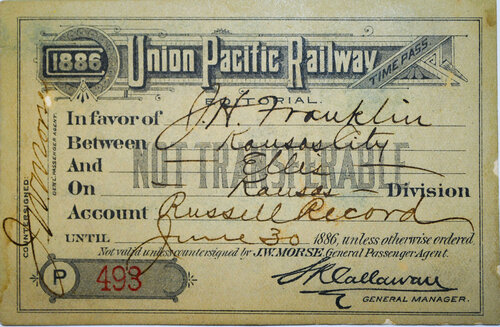 UNION PACIFIC RAILWAY PASS