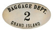 BAGGAGE DEPT BADGE