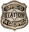 SP CO STATION AGENT BADGE