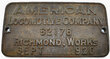 C&O Ry BUILDERS PLATE