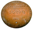 FTW&DC RR BUILDERS PLATE